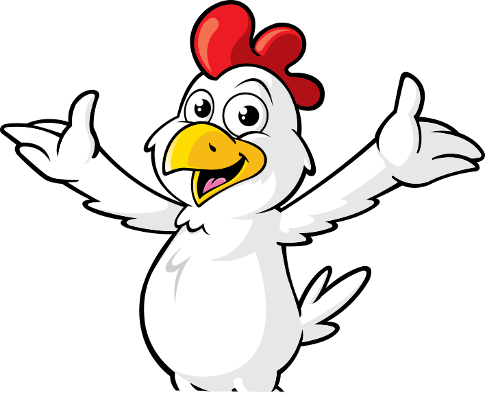 Rooster Chicken As Food Cartoon Clip Art - Cartoon (708x573)