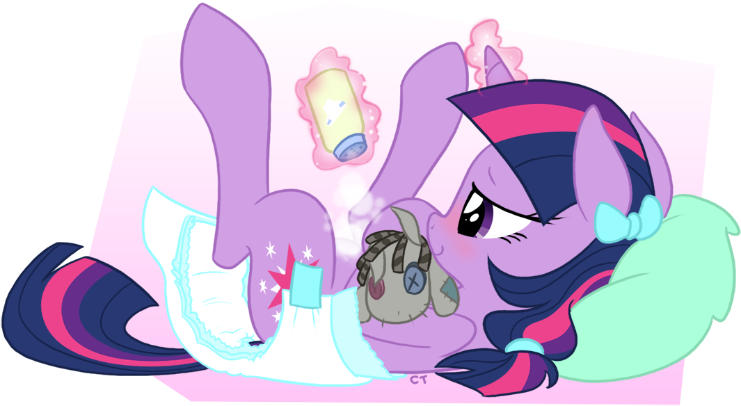 Diaper, Diaper Change, Diaper Fetish, Diapering, Female, - Twilight Sparkle Diaper Change (1200x710)