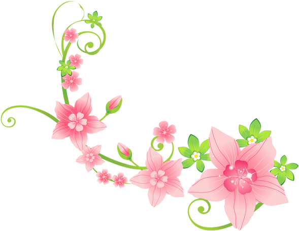 Love It - Pink Flowers In Png (640x480)