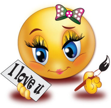 Girl With Love You Sign - Love (384x384)