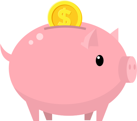 Let Quest Federal Credit Union Get You Back On Track - Piggy Bank Clip Art (480x480)