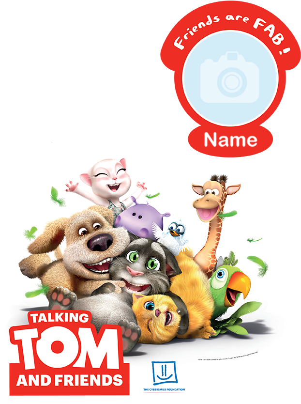 Talking Tom T-shirt - Talking Tom And Friends Characters (679x849)