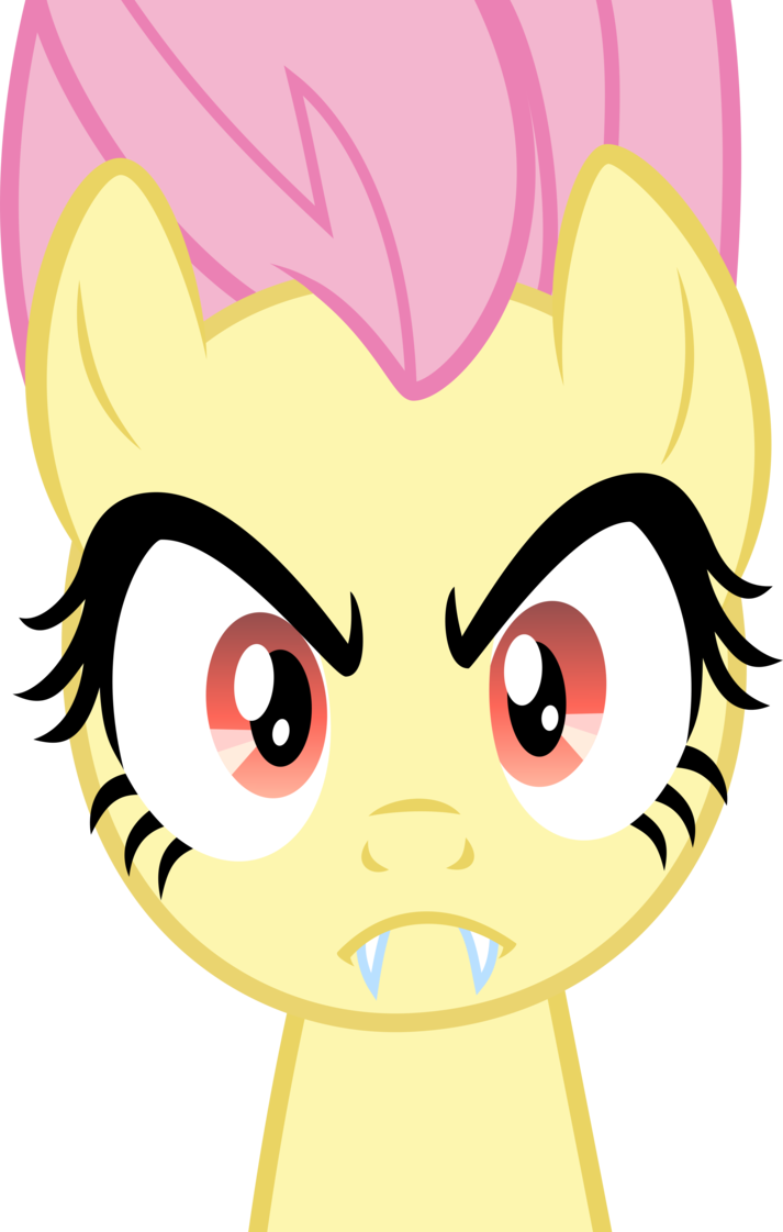 Flutterbat Hanging On Her Branch By Dasprid - My Little Pony Vampire (713x1121)