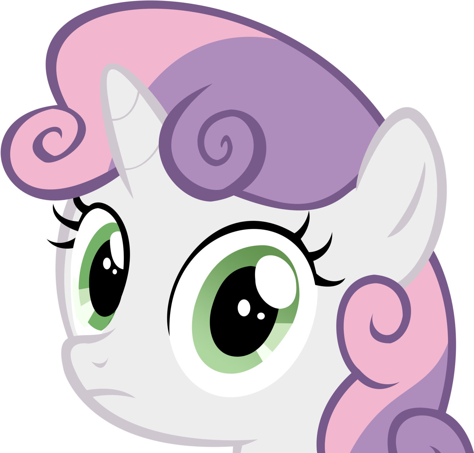 Sweetie Belle Stare By Speedingturtle-d4 - My Little Pony Sweetie Belle Head (1600x1529)