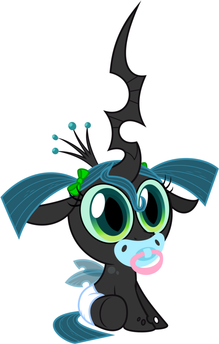 Chrysalis As A Toddler By Zutheskunk - My Little Pony Baby Chrysalis (715x1118)