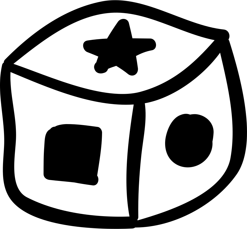 Cube Educational Toy With Shapes Comments - Toys Symbol Png (980x908)