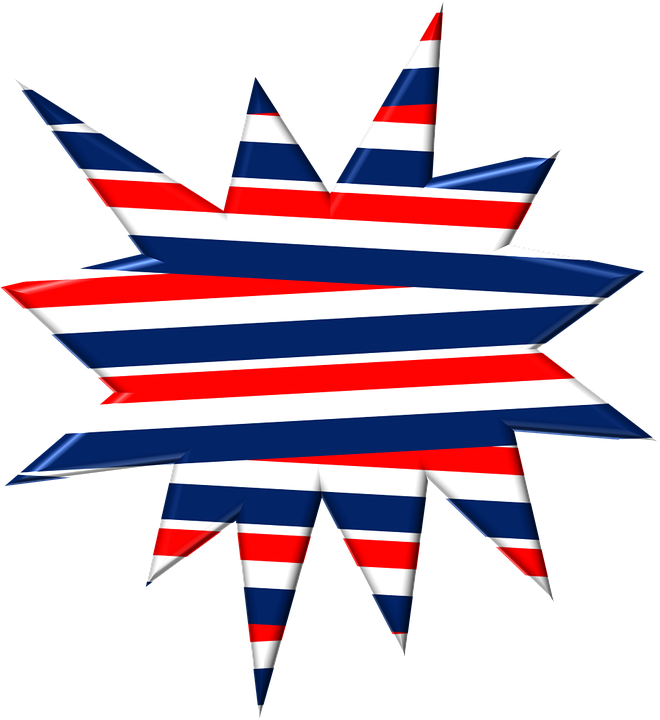 Election Day Clipart 17, - Red White Blue Banner Png (660x720)