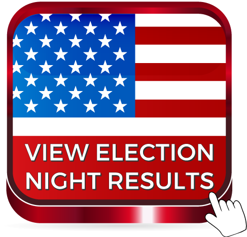 View Election Night Results Icon - Vintage American Flag Cabochon Silver Glass Chain Pendant (500x485)