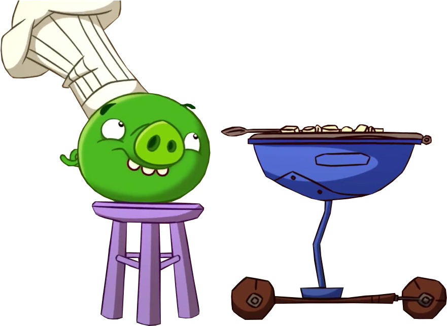 Pig With A Chef Hat - Cartoon (930x651)