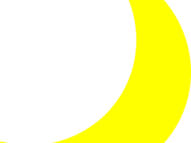 Moon Clipart Yellow - Circle (640x480)
