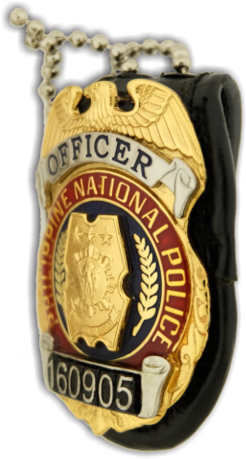 Philippine National Police Officer Leather Badge 59mm - Police (480x480)