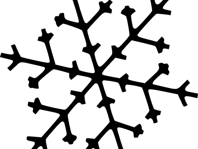 Snowflake Silhouette Cliparts - Clip Art (640x480)