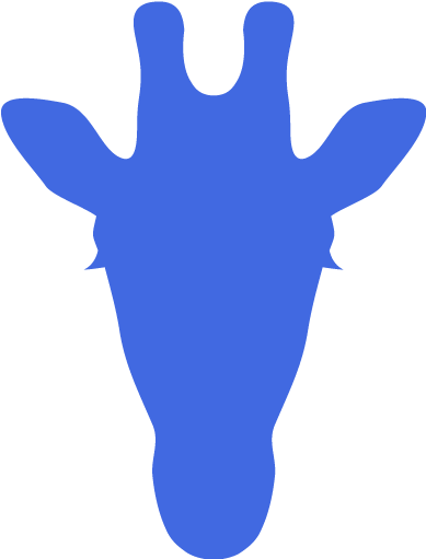 Giraffe Face Silhouette (512x512)
