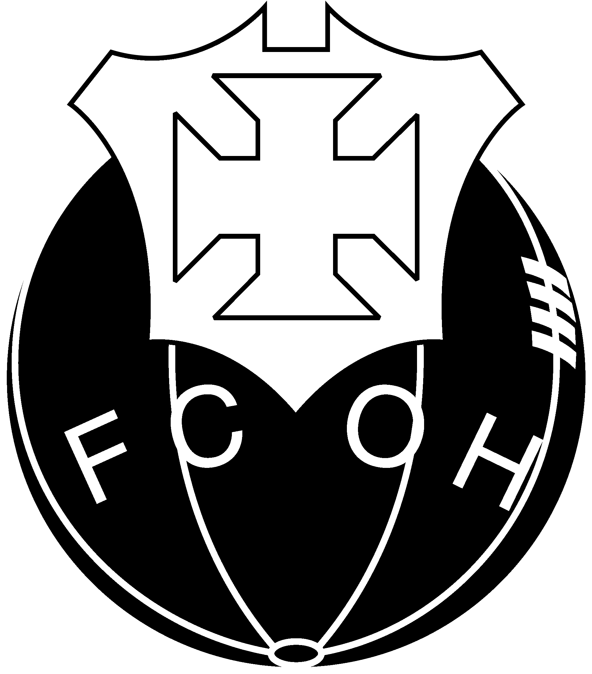Fc Oliveira Do Hospital Logo Black And White - F.c. Oliveira Do Hospital (2400x2400)