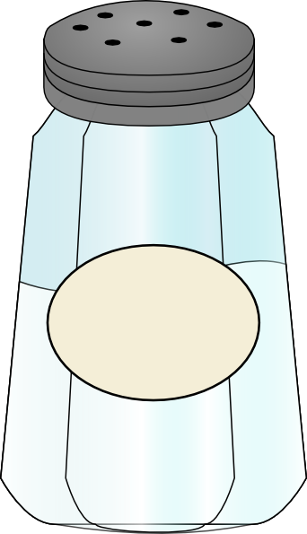Salt Shaker Clip Art At Clker Com Vector Clip Art Online - Garam Clipart (342x595)