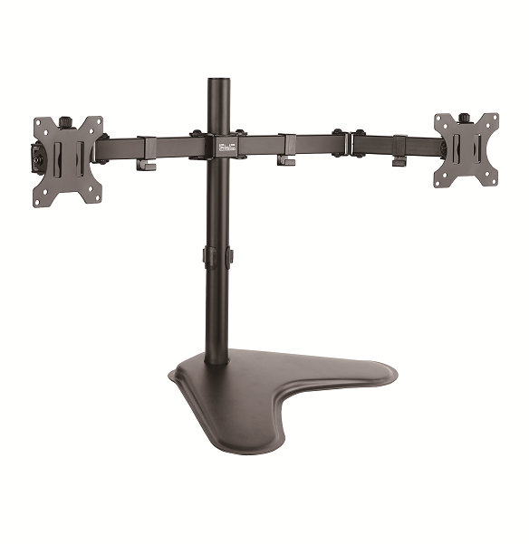 Base Para Monitor Lcd Klipx Doble, Para Dos Monitores, - Stand Steady Monitor Arm Height Adjustable 2 Screen (800x800)