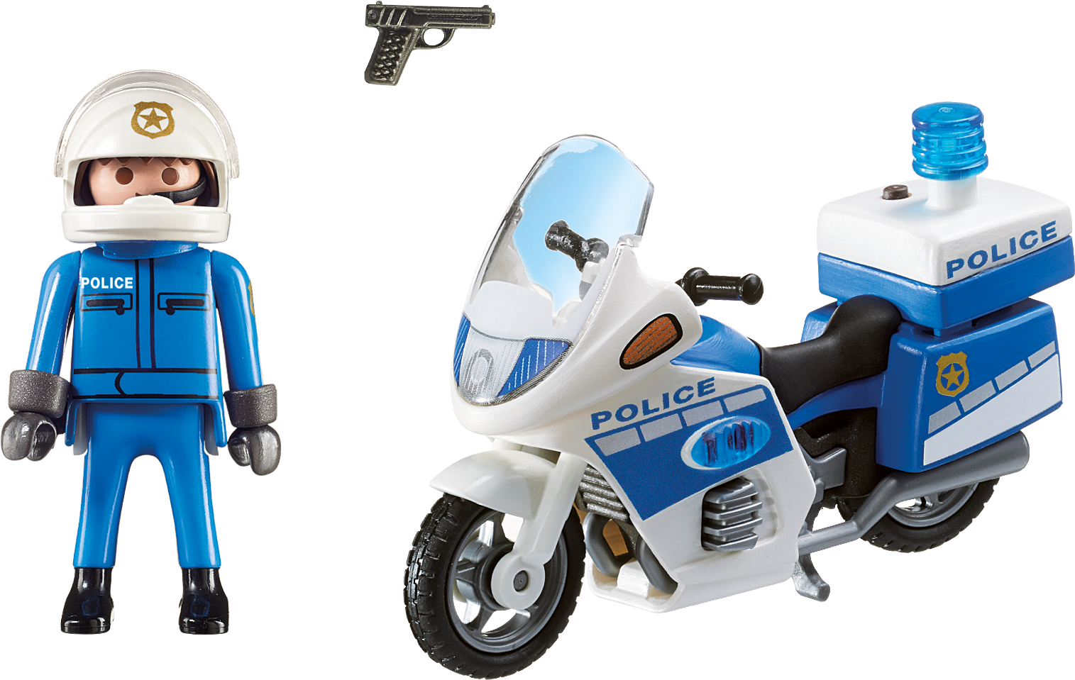 Police Bike With Led Light - Playmobil 6923 Police Bike With Led Light (2000x1400)