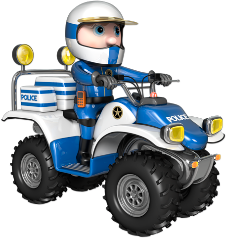 Stickers For Kids - Stickers Effet 3d- Kit Police 2 (476x490)