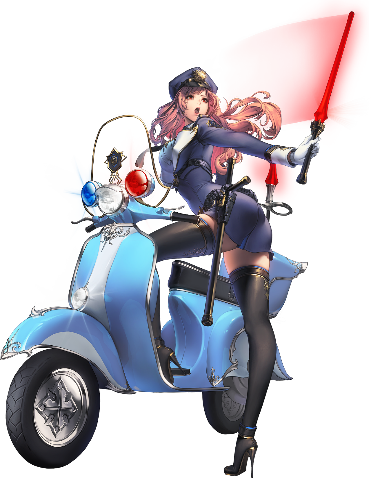 Anime Anime Girl Anime Png Png Png Transparent Police - Sexy Anime Police Girl (1280x1650)