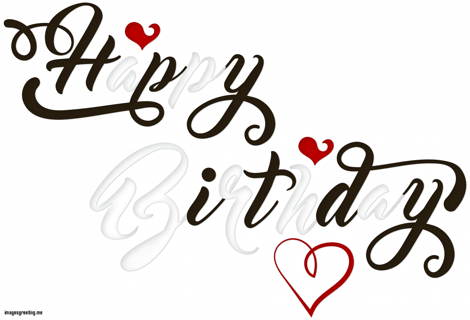 Unique Happy Birthday Black And White Png Transparent - Happy Birthday Clipart Hd Png (1585x1080)