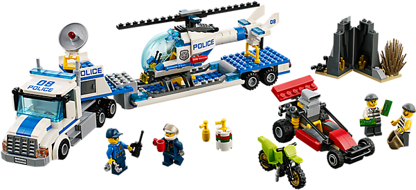 Lego City Police Station 7237 Download - Lego City Helicopter Transporter 60049 (600x450)