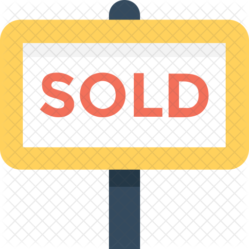 Sold Sign Board Icon - Sign (512x512)