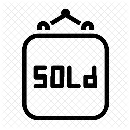 Sold Board Icon - Sign (512x512)