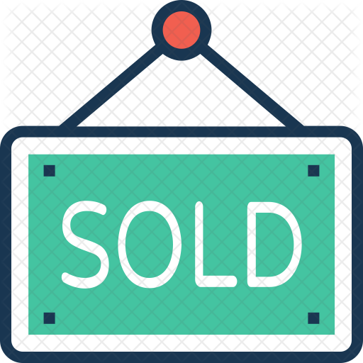 Sold Board Icon - Information Sign (512x512)