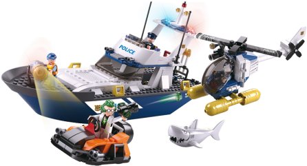 Sluban Police Boat - Police (500x343)