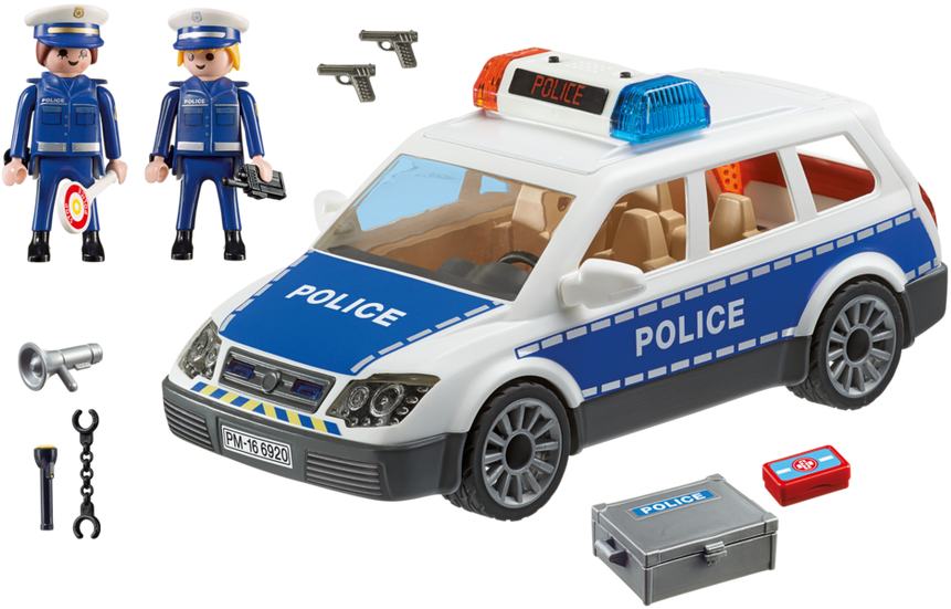 Playmobil - Playmobil 6920 City Action Police Car With Lights And (940x658)