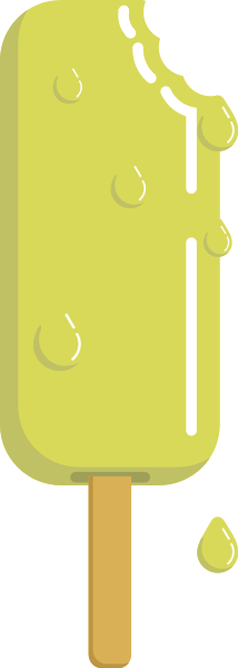 Lemon Popsicle Png Images - Paleta De Hielo Derretida (214x600)