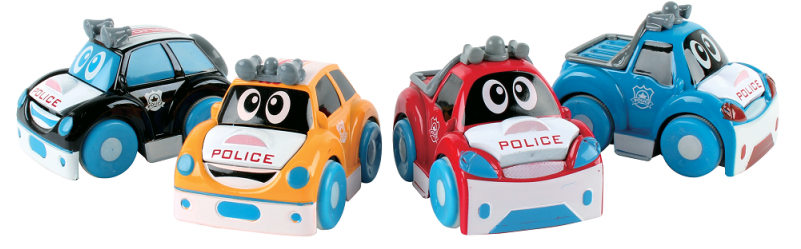 Metal Buddies Police Car - Police (800x400)