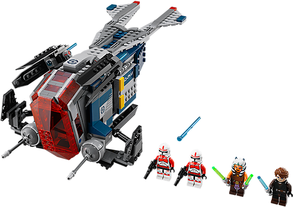 Transport The Clone Shock Troopers With The Armored - Lego Clone Wars Sets (600x450)