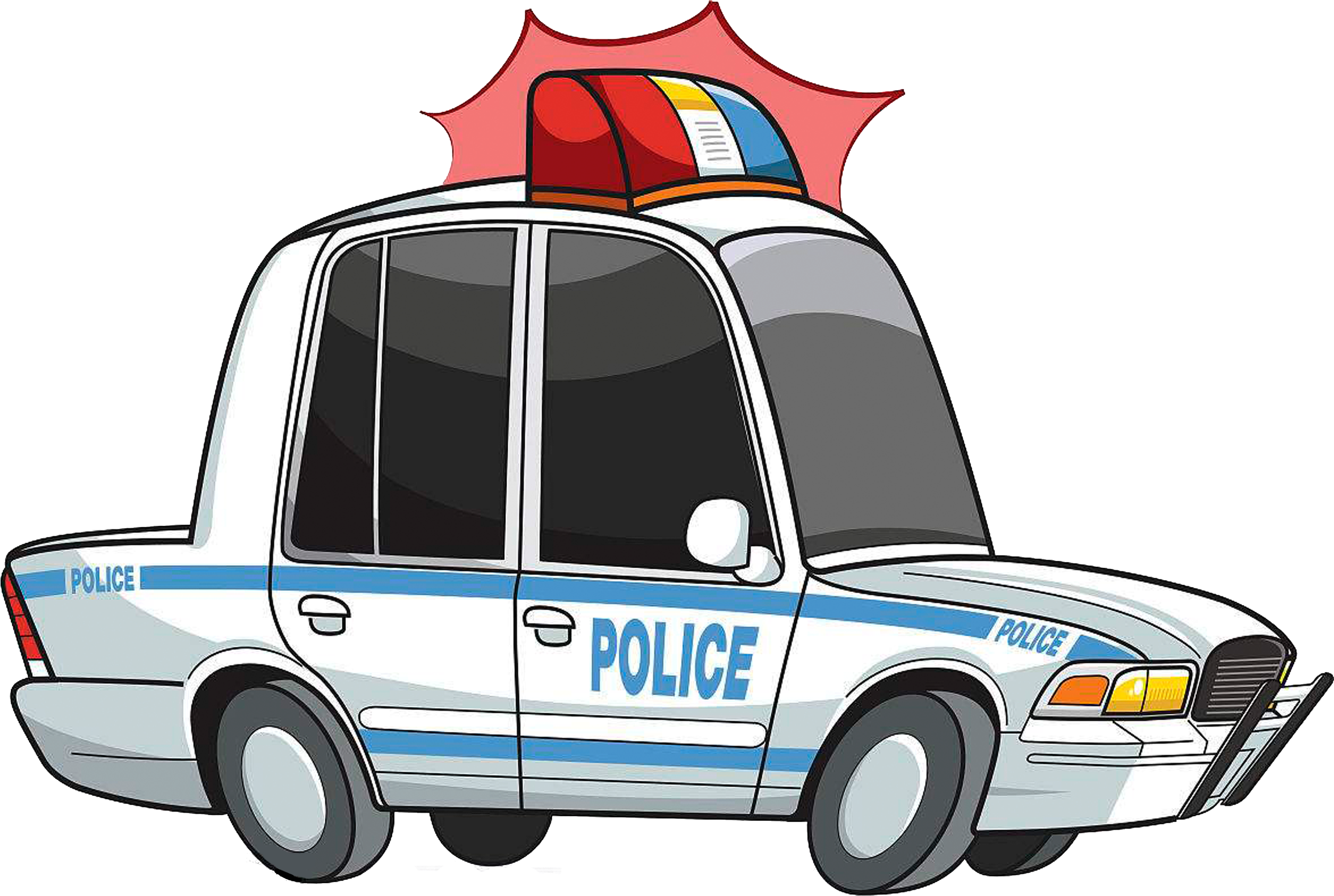 Police Car Car Chase - Cartoon Police Car Png (5000x5000)