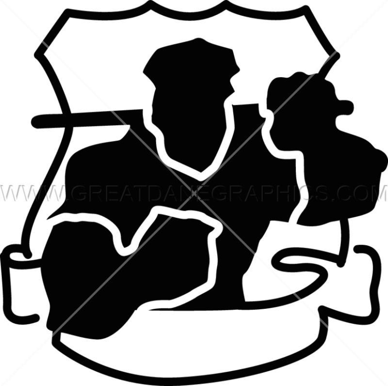 Pin Police Officer Clipart Black And White - Pin Police Officer Clipart Black And White (800x795)