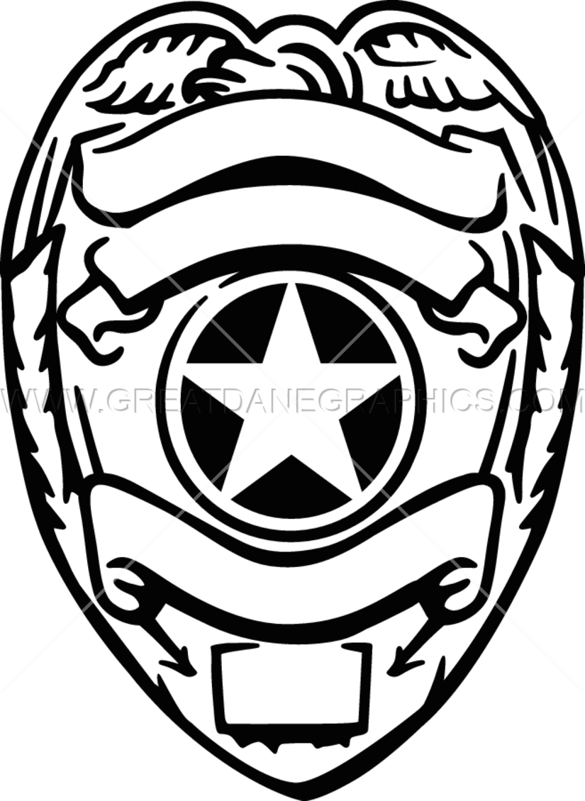 Police Officer Drawings Download - Police Badge Sliver (825x1130)