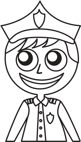 Police Officer Avatar Character - Illustration (550x550)