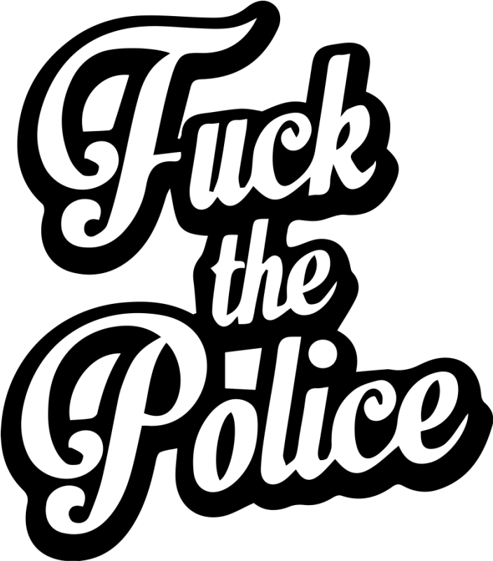 Sticker Art Police Officer Decal - Fuck The Police Sticker (800x800)