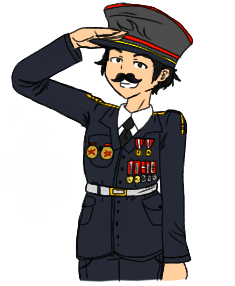 Salute By Pudgyblu - Cartoon (774x1032)