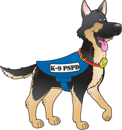 The 9-11 Salute To Heroes Was A Community 5k Hosted - Police Dog Clip Art (400x428)