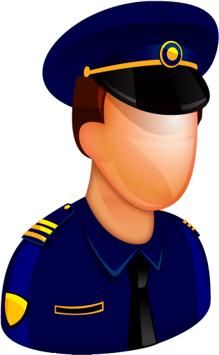 Custom Police Cartoon Clipart - Ts3 Police Icon (512x512)