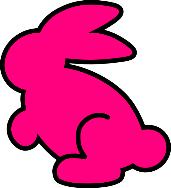 Salmon Bunny Clip Art At Clker - Clip Art (546x598)