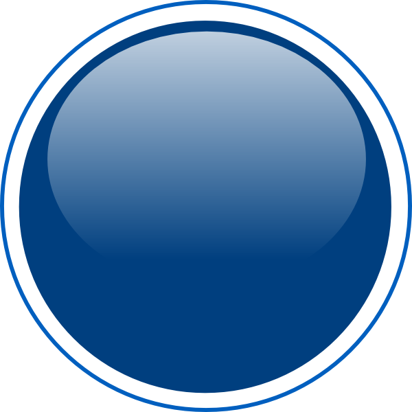 Glossy Blue Circle Button Clip Art At Clker - Icon Button Blue (600x600)