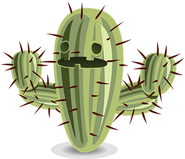 Cactus Prickly Nature Plant Green Desert T - De Cactus (372x340)