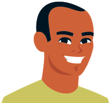 Cartoon Avatar Portrait Of Man - Cartoon (425x399)