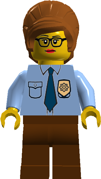 Police Secretary - Cartoon (381x643)