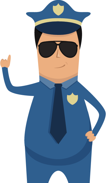 Police Wall Sticker - Profesion Policia (374x640)