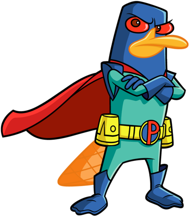 398px-mission Marvel - Perry - Phineas And Ferb Mission Marvel Perry (729x829)