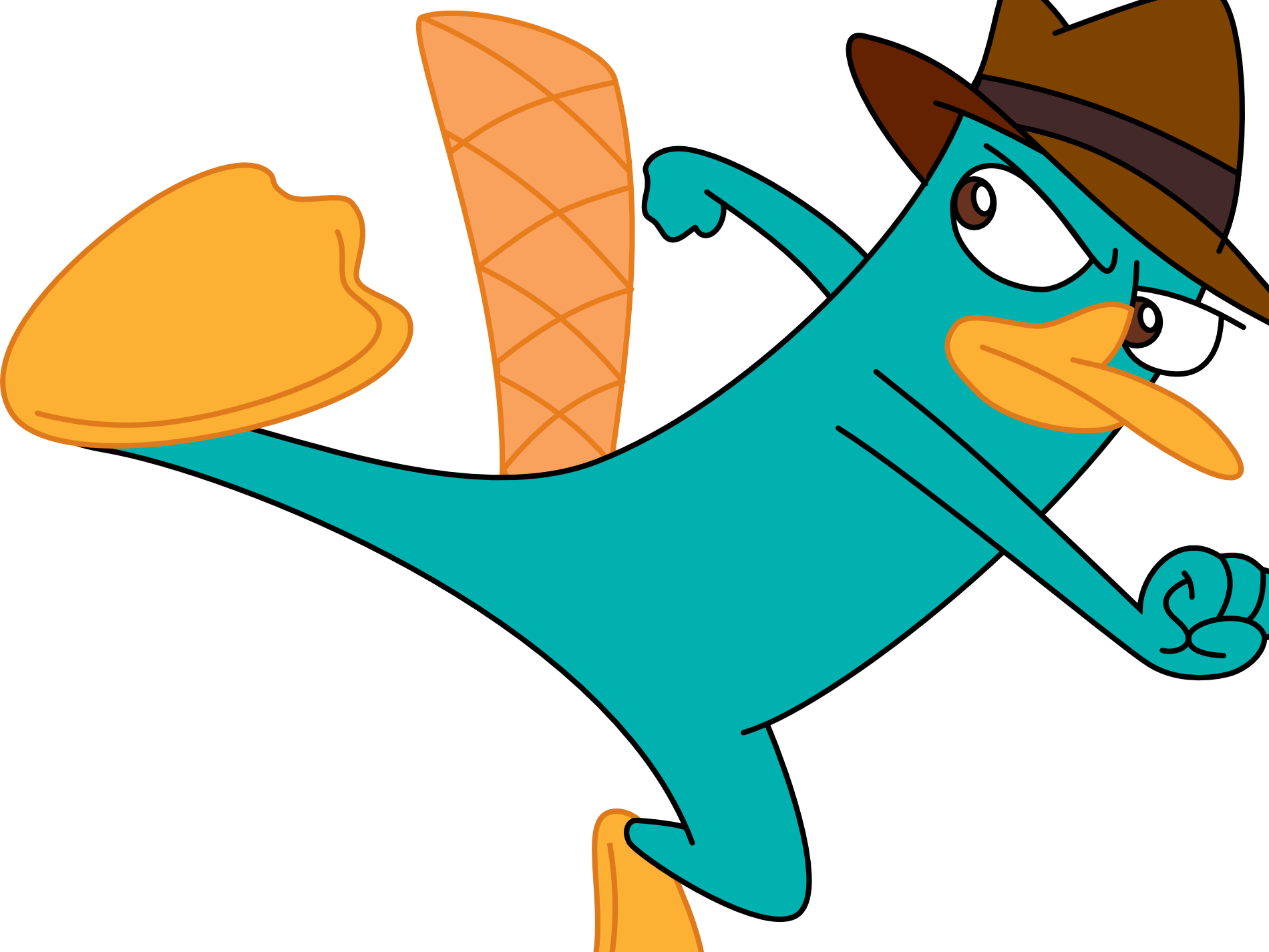 Perry The Platypus Is A Super-spy In The Animated - Phineas And Ferb (1900x1426)