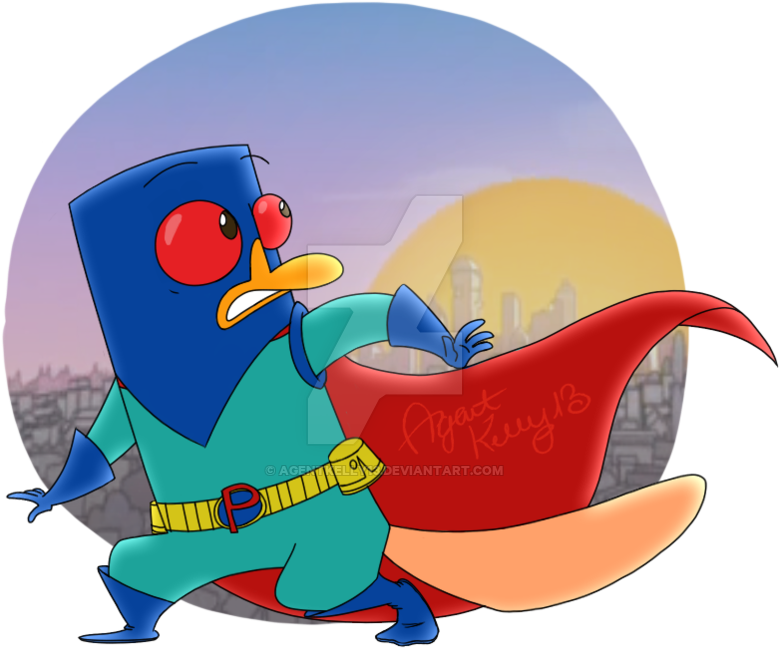 Super Platypus By Agentkelly13 - Cartoon (800x686)